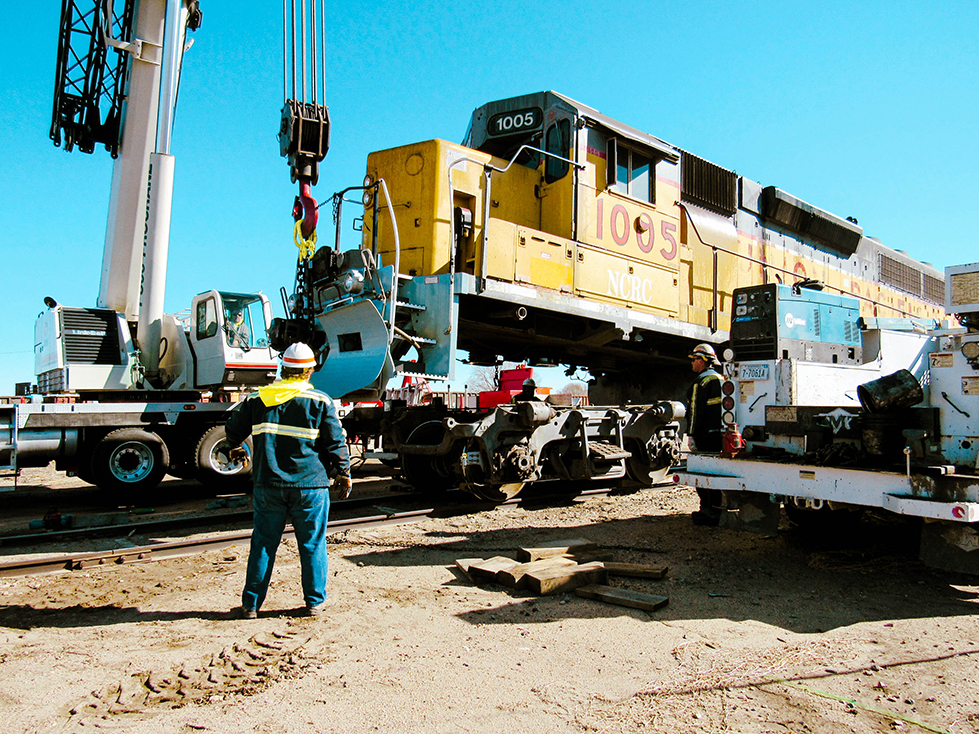 ProCrane Assists with Locomotive Wheel Replacement-