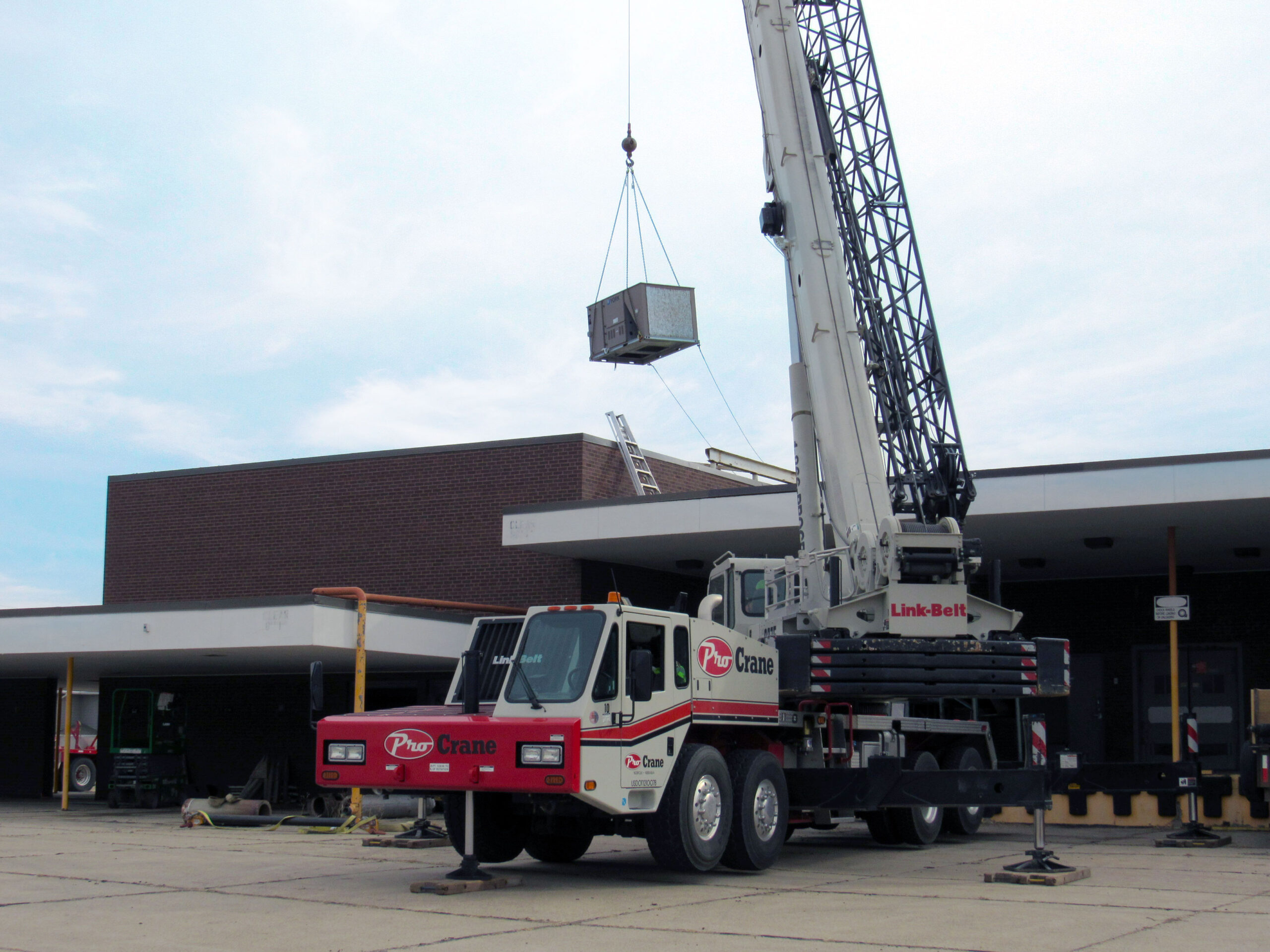 HVAC Units Removed From Old Post Office