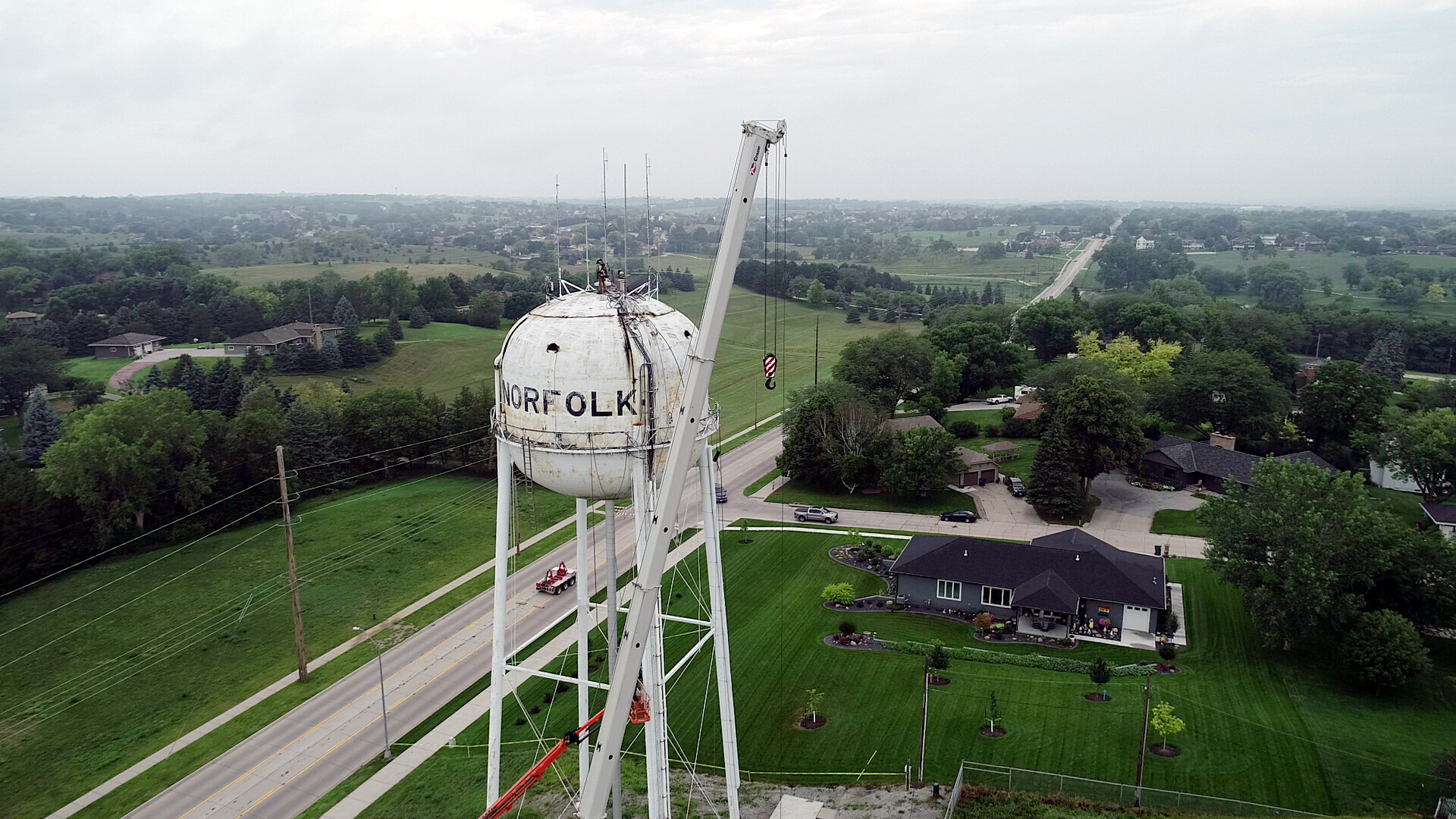 Pro Crane Removes Historic Water Tower